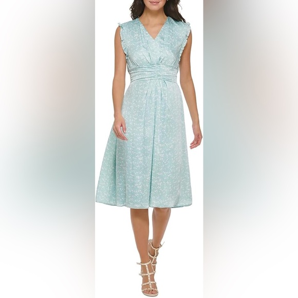 Dkny Dresses & Skirts - DKNY Printed Midi Dress Size 16